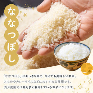 全3回 定期便 ななつぼし 白米 5kg×3回 北海道産 【満月農園】【D7079】