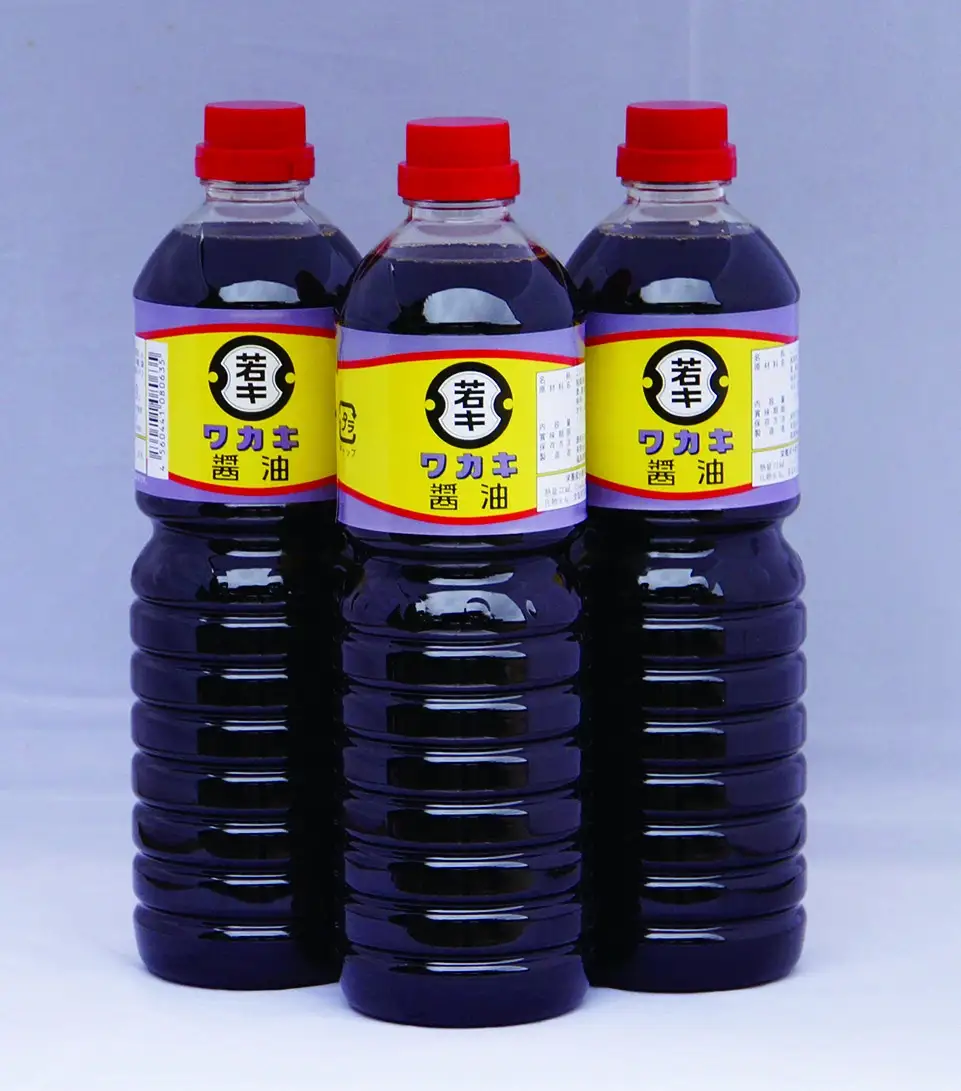 ワカキ醤油1L×3本セット　【07208-0188】