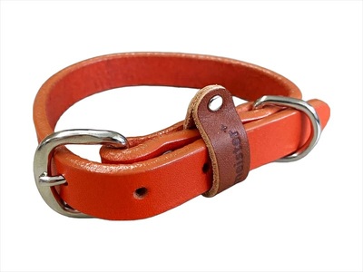 【 ペット 用 】 首輪 大型犬 オレンジ 44-52cm ペット 犬 