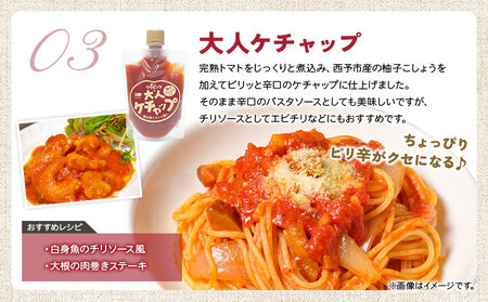 ＜トマト尽くし！リコピンズ自慢のよくばりセット 5種×各1個＞ とまと 野菜 完熟 調味料 ポン酢 ケチャップ 子供 ドレッシング 詰め合わせ ギフト 食べて応援 国産 特産品 遊子川ザ・リコピンズ 愛媛県 西予市【常温】『最短10営業日以内に順次発送予定』 SYR0002