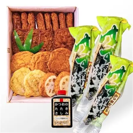 さつま揚げ詰め合わせ＆ゆず香り炭焼かつおたたき A3-127_かつお さつま揚げ さつまあげ 枕崎市 かつおのたたき カツオ 鰹 たたき おつまみ 1本釣り ゆず 人気_【配送不可地域：離島】【1166327】