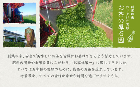 お茶の老舗“厚石園”の特選深蒸しセット【極上・特上 計3パック】緑茶 B3-30_飲料・ドリンク 茶葉・ティーバッグ 茶 _【配送不可地域：離島】【1166623】