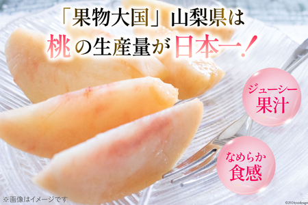 【2026年発送】 桃 山梨 約3kg (7～12玉) アソート [OUTTA REACH JAPAN 山梨県 韮崎市 20742863］