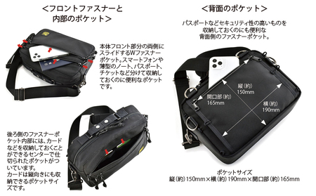 VanNuys 完全無欠のWファスナーサブバッグ／ワイド ウエストバッグ ウエストポーチ アウトドア ボディバッグ ヒップバッグ バンナイズ ファッション カバン ショルダーバッグ 