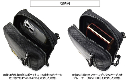 VanNuys 薄型サブポケット／Type-B ウエストバッグ 多機能ウエストバッグ 収納多数 ヒップバッグ  帆布 バンナイズ ファッション カバン 