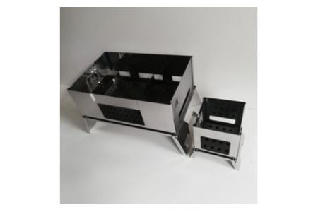 [S／Lサイズ] セット販売 焚き火台 囲 艶消し 2トーン ネーム ビニールケース付 [2576]