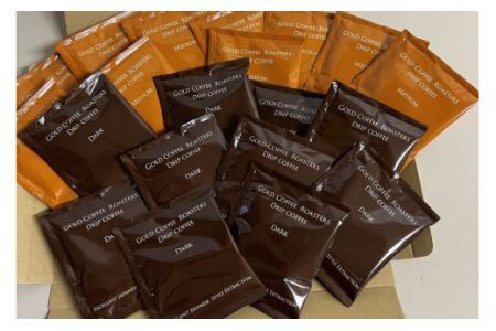 コーヒー 自家焙煎 ドリップバッグ ミディアム ＆ ダーク 各10個 計20個 [ゴールド珈琲 大阪府 守口市] [2283]