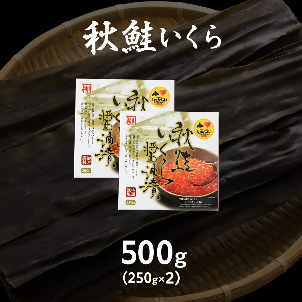 【宗谷海峡産】秋鮭いくら醤油漬け250g×2【配送不可地域：離島】