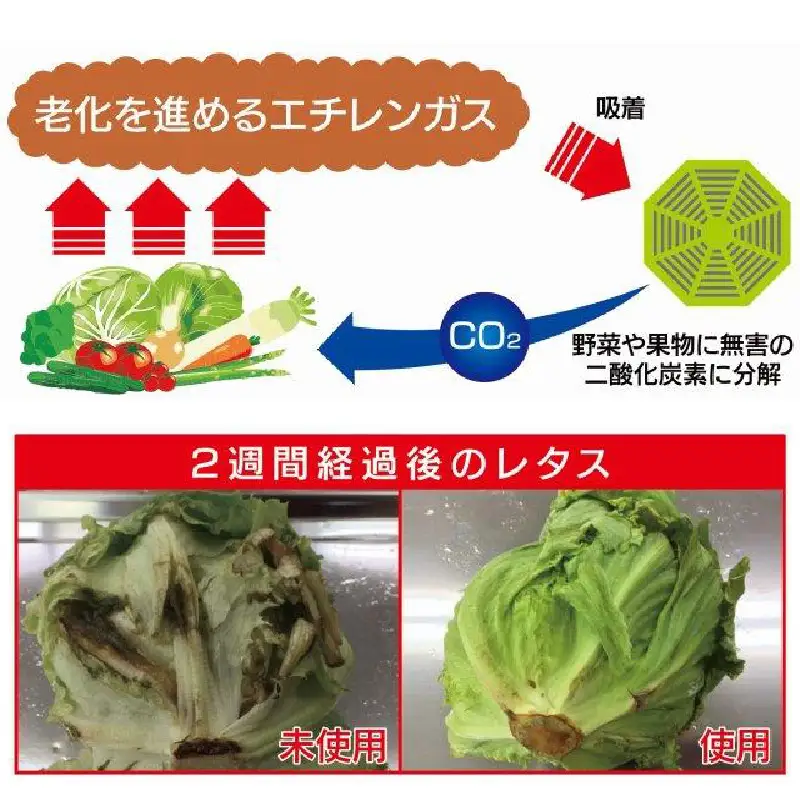 食品ロス軽減！野菜室の鮮度長持ちセラミック
