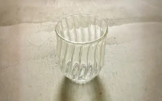 "Classic Bamboos"竹の古径(こみち) ストライプ 多用途 グラス