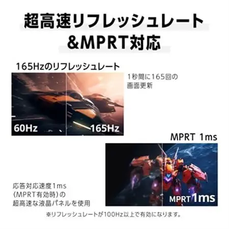 ゲーミングモニター23.8-24.5型ワイド WQHD165Hz対応リファビッシュ品_家電製品 パソコン・周辺機器  _【1467012】