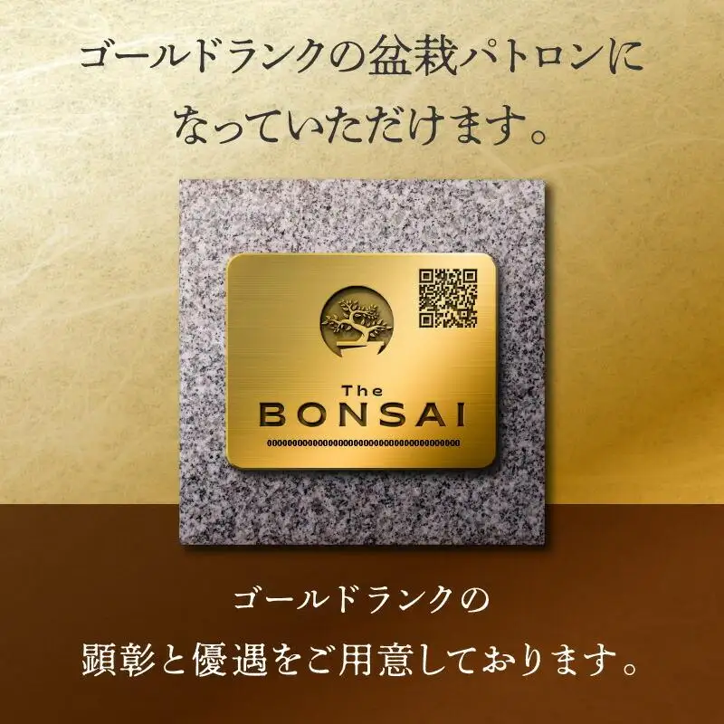 【ふるさと納税】盆栽パトロンNFT ゴールドランク（デジタル商品・実物の盆栽は含まれません）