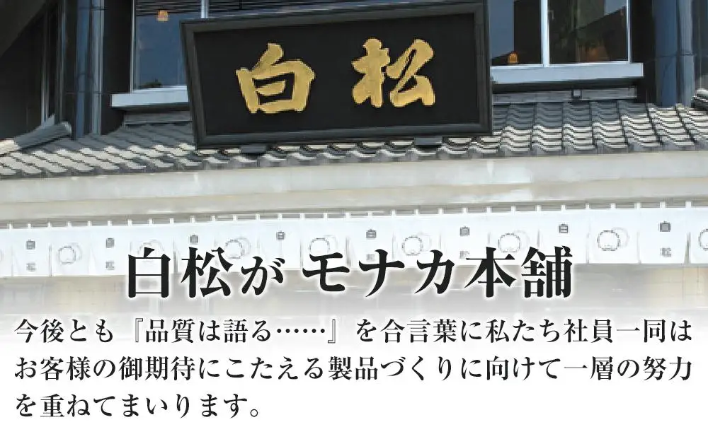 白松が小モナカ・大ヨーカンギフト 2点詰合わせ ｜ 白松がモナカ 