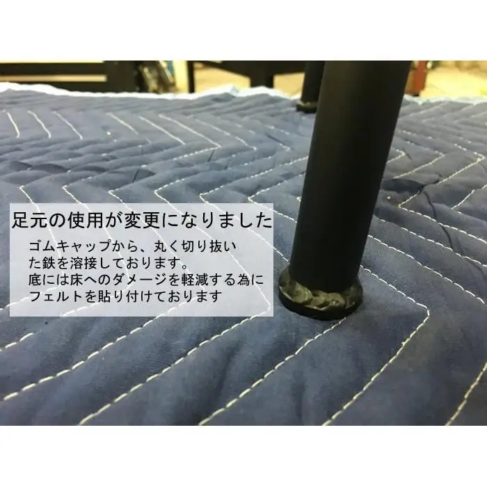 オーク無垢材のアイアンベンチ(木部：クリア／フレーム：艶消しクリア　ウレタン塗装)