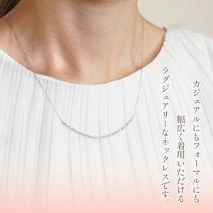 プラチナ　ダイヤ　0.6ｃｔ　ライン　ネックレス　管理番号208089　×1本 218-016