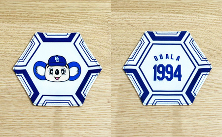 中日ドラゴンズコラボ　ランチョンマット・コースター2点セット(白) ドラゴンズ 瑞穂市 キッチン用品 キッチン 日用品 