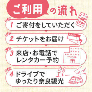 レンタカー利用券 30,000 円分　株式会社トヨタレンタリース奈良旅行 利用券 E-39