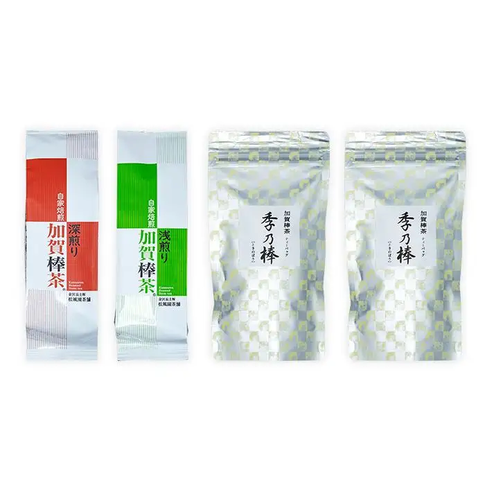 加賀棒茶　深煎り・浅煎り・ティーバッグの詰合せ（石川県ふるさと認証食品）