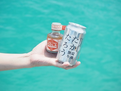黒糖焼酎たかたろう炭酸缶(８％ 350ml)８缶＆TOBATOBA COLA(115g)３本コラボセット