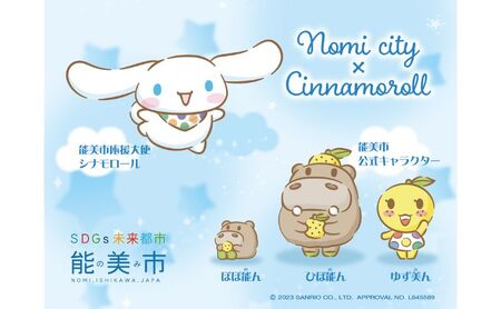 能美市オリジナル シナモロール ぬいぐるみ 