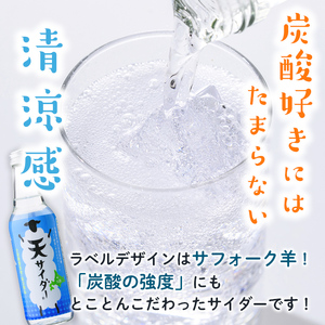  北海道士別市「天サイダー」(330ml×6本) サイダー 炭酸 炭酸飲料 ジュース 飲み物 ドリンク 【まちづくり士別】【A7024】