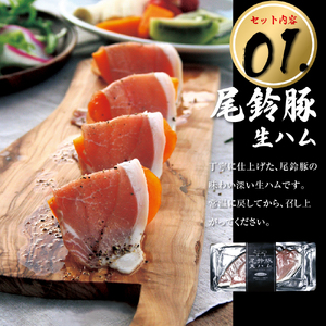 ハム・ソーセージ【PREMIUM PORK】尾鈴豚ハム・ソーセージ詰め合わせ5種Cセット 【加工品 ﾊﾞﾗｴﾃｨｰ 豚肉】