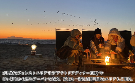 small planet CAMP&GRILL宿泊クーポン券(50,000円分) チケット 体験型 お出かけ 泊り 旅行 抜群のロケーション グランピング施設 BBQ 