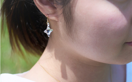 ネックレス・ピアス セット iriser Hikari ｜ ネックレス・ピアス