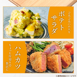 松尾ハムセットB（ロースハム800g 1本）_大正4年創業 傳承手拵ハム 松尾ハム セット B ロースハム 1本 グルメ ハム 加工品 豚肉 朝食 サンドイッチ おつまみ おかず サラダ トースト ご飯のお供 お中元 お取り寄せ お取り寄せグルメ ギフト 福岡県 久留米市 送料無料 〔Ax213〕