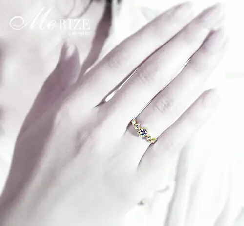 指輪 天然ダイヤモンド 0.35ct SIクラス Sylvie シルヴィー【K18 YG】r-182（KRP）O27-1411