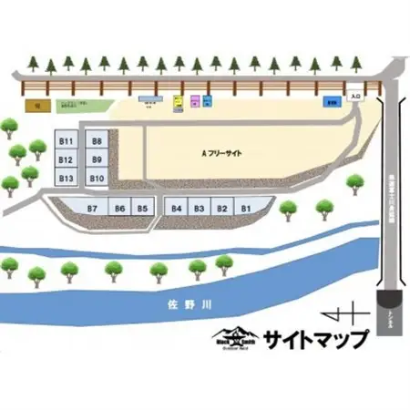 BlackSmithOutdoorfield(佐野川キャンプ場)キャンプサイト利用券80,000円分【1465510】