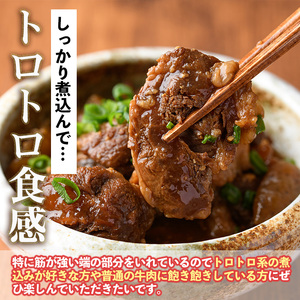 No.1066 ＜超希少部位！＞鹿児島県産黒毛和牛センボン煮込み用(計900g・300g×3) 国産 鹿児島県産 牛肉 希少部位 牛モモ 牛もも おでん 煮物 ビーフシチュー 冷凍【LRプラスK】