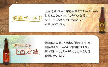 地ビール飛騨 ホワイト・ブラック・ゴールド・下呂麦酒12本セット（4種 各3本）ビール お酒 アルコール 宅飲み 株式会社地ビール飛騨【HM002】