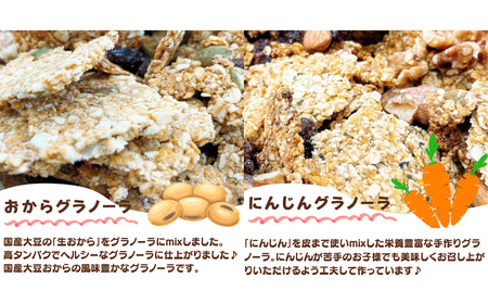 季節野菜の無添加グラノーラ125g×5パック