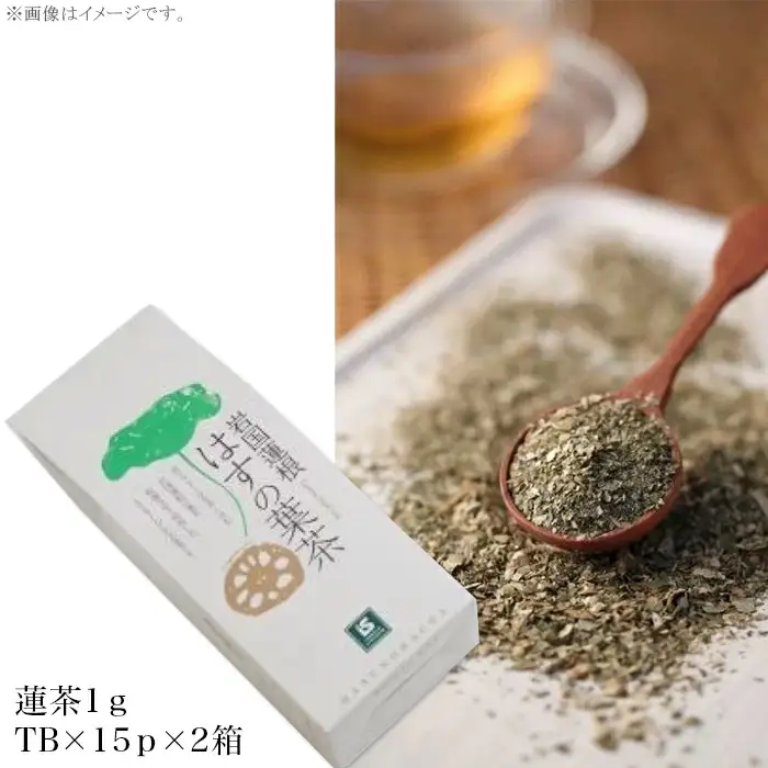 岩国蓮根を葉から根まで丸ごと味わうセット(岩国蓮根蓮茶＆ミルクで飲む岩国蓮根はす粉ラテの素)【池本食品】