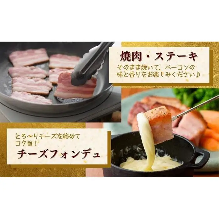 越後もちぶた(新潟県産和豚もちぶた) バラベーコンブロック 1kg