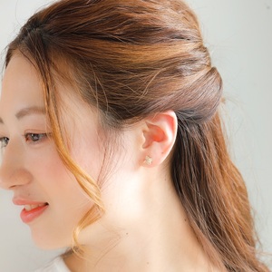 K18 flower moon/フラワームーン ピアス 015017