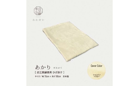 おうみまわたひざ掛け　～あかり～ 寝具 掛け布団  ライトグレー