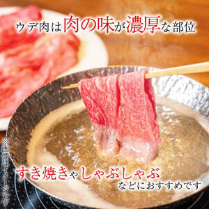 ＜入金確認後、2週間以内に発送！＞【数量限定】和牛日本一！鹿児島黒毛和牛ウデスライス（計2kg） b8-025-2w