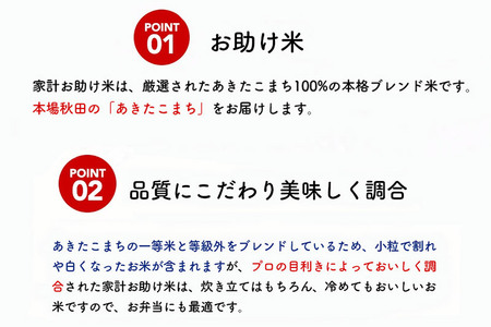 《定期便2ヶ月》【白米】家計お助け米 あきたこまち 5kg 秋田県産 令和7年産  こまちライン