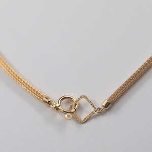 K18 メッシュのロープネックレス　14369