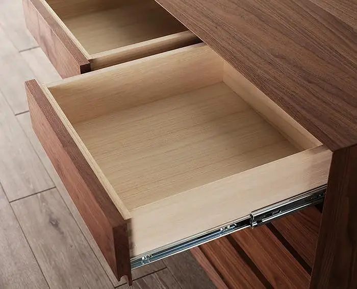 大川家具 レフライン 90cm リビングチェスト 収納タンス 天然木ウォールナット 野中木工所