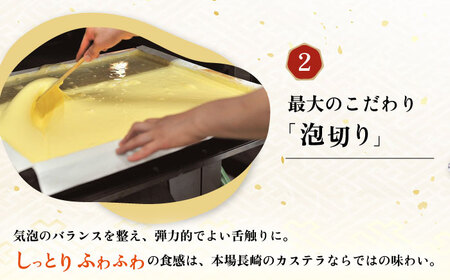 長崎カステラ 2号 （580g 10切）/ かすてら 卵 人気 長崎 おやつ スイーツ / 大村市 / 異人堂[ACBM001]