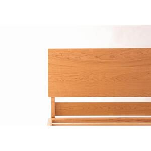 旭川家具 MUKU工房オリジナル ムク ベッド セミダブル チェリー 【 国産 無垢 インテリア 木製 ナチュラル すのこ セミダブルベッド ベッドフレーム 寝室 北海道 】 _03226