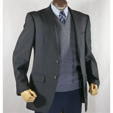 模様有 メンズニット ベスト グレー LL寸 15130_装飾品・工芸品 男性・メンズ 洋服 _【1219568】