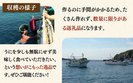 【数量限定】 うにみそ 50g×2本 《壱岐市》【鈴の海庭】 ウニ 雲丹 ウニ味噌 海産物  紫ウニ 珍味 おつまみ ご飯のお供 がぜみそ [JFV003]