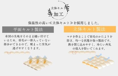洗える羽毛布団 ダブル 羽毛1.4kg 無地 クリーム  寝具