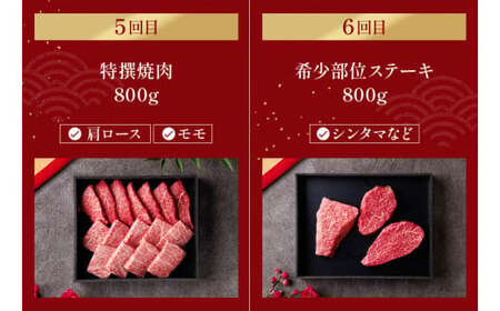 神戸牛 定期便「ファーストクラス」（定期便全6回 総量5600g） 牛肉 58-25