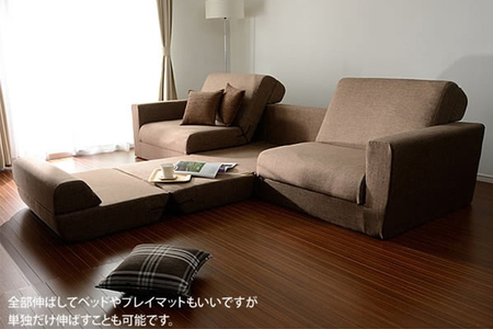 2人掛けソファベッド – 5000 円(引き取りに来れる方限定) ふるなび限定】和楽の千鳥2P カシコングレー FN-Limited-SP｜ソファー