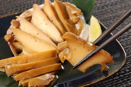 あわびの煮貝　「粋〆　完熟煮貝　山都三昧」80g以上 3個入り